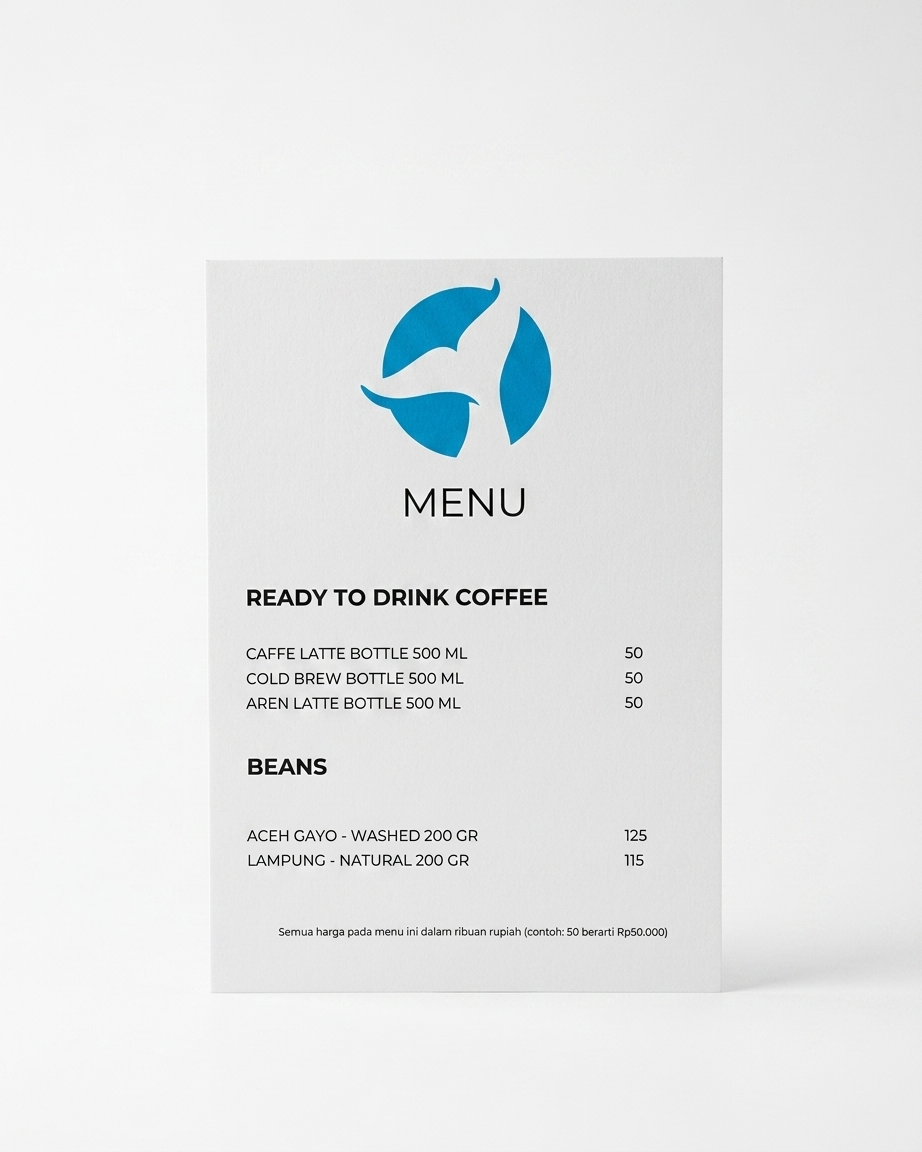 Buku menu A5 hasil cetak YukPrint